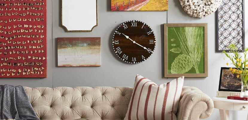 living room over the sofa wall decor ideas