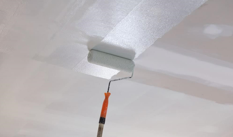 ceiling paint on walls