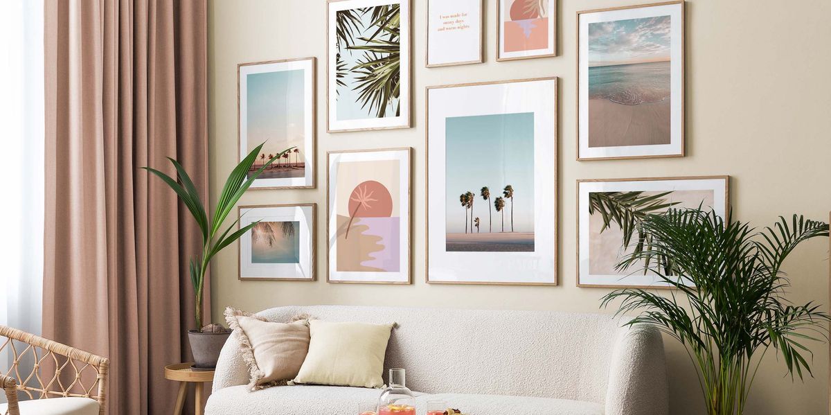gallery wall living room desenio tropical 1599149127