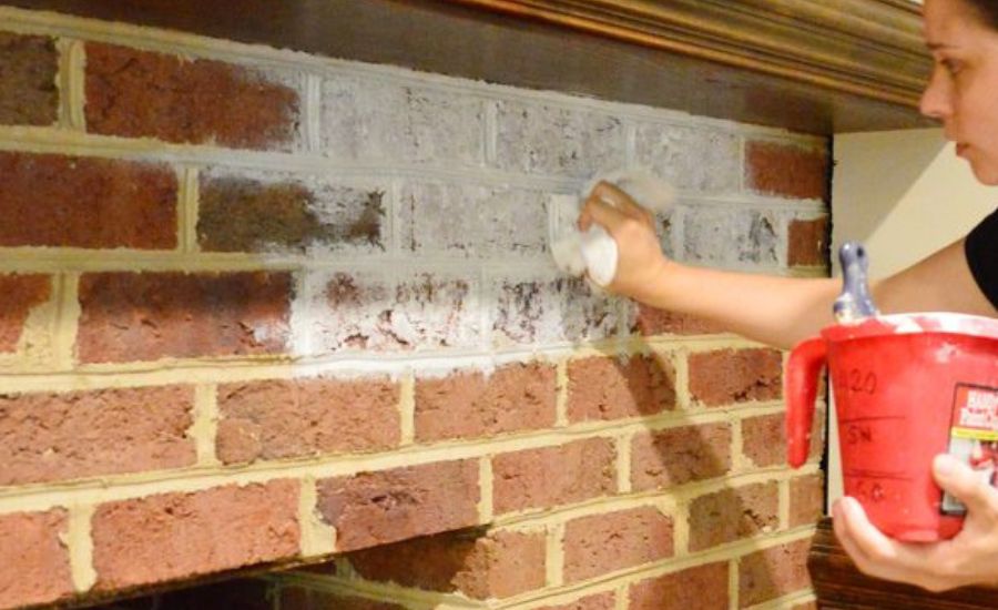 How to remove paint from brick fireplace and restore its beauty 5