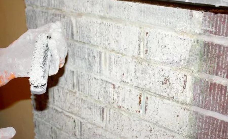 How to remove paint from brick fireplace and restore its beauty 7