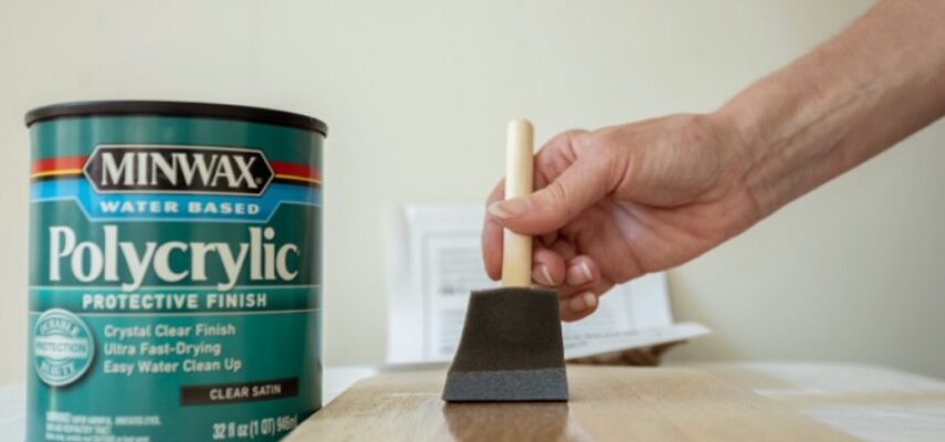 Can you paint over polycrylic surface